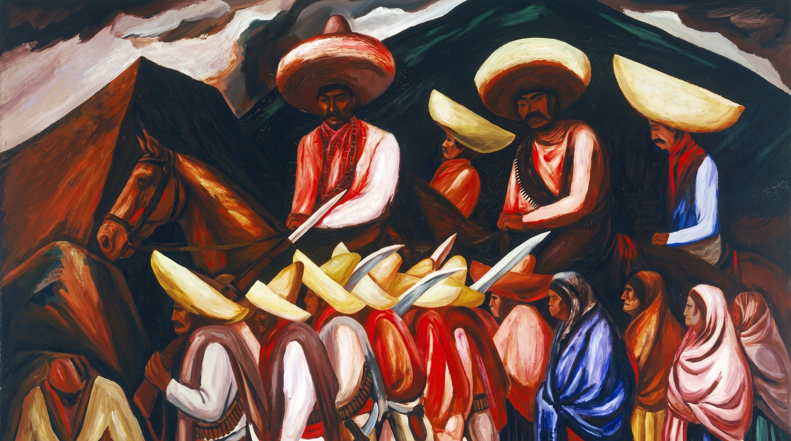 Zapatistas, de José Clemente Orozco (detalle)